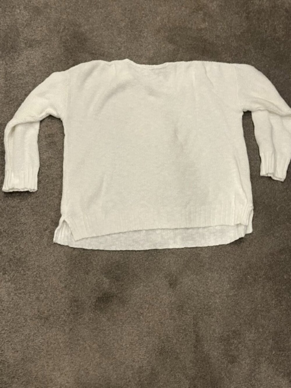Avalin Center-Seam 100% Cotton V-Neck Knit Sweater
